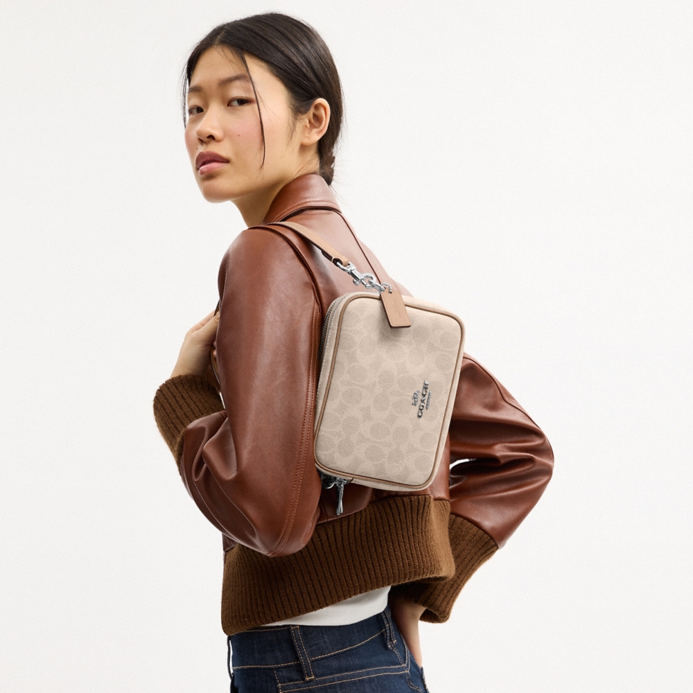 Coach Outlet Mini Carey Crossbody Bag In Signature Canvas - Preorder