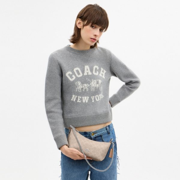 Coach Outlet Caitlin Shoulder Bag In Signature Canvas - Preorder