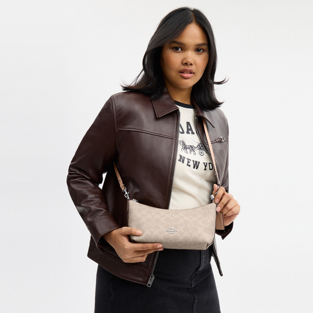 Coach Outlet Caitlin Shoulder Bag In Signature Canvas - Preorder