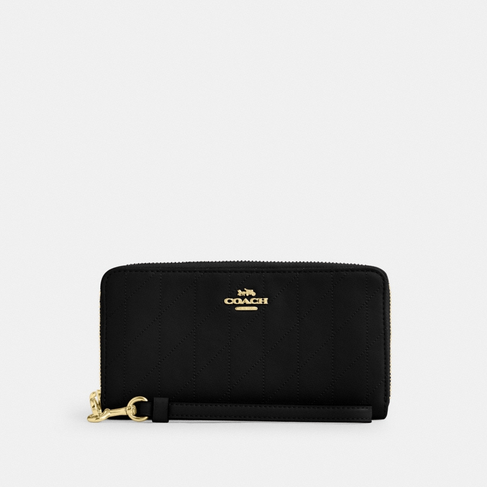 Coach Outlet Long Zip Around Wallet With Quilting - Preorder