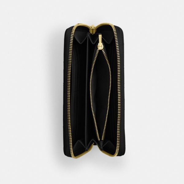 Coach Outlet Long Zip Around Wallet With Quilting - Preorder