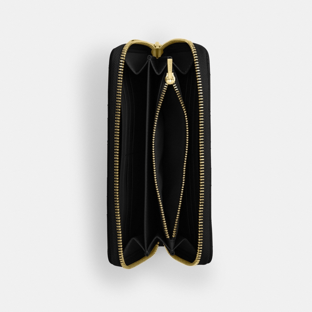 Coach Outlet Long Zip Around Wallet With Quilting - Preorder