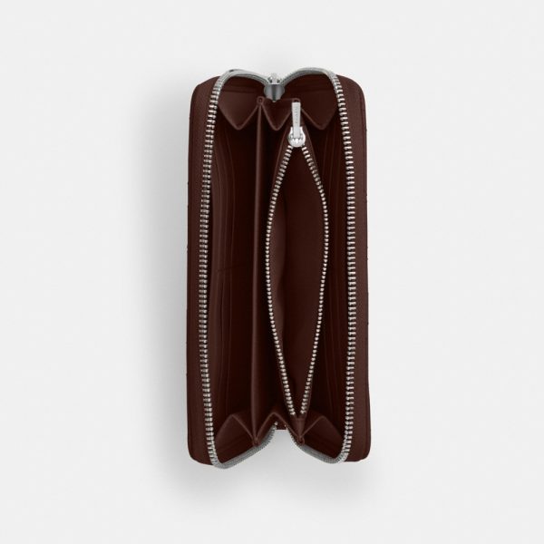 Coach Outlet Long Zip Around Wallet With Quilting - Preorder