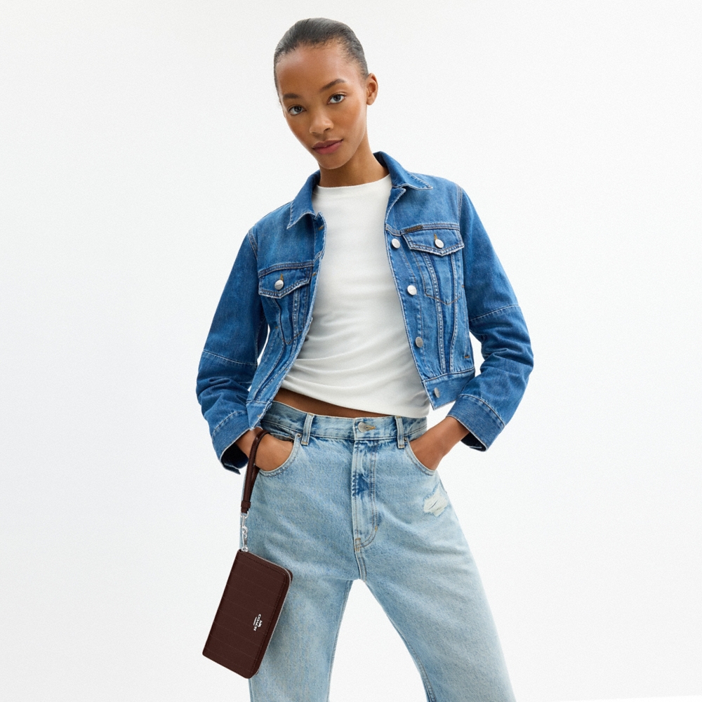 Coach Outlet Long Zip Around Wallet With Quilting - Preorder