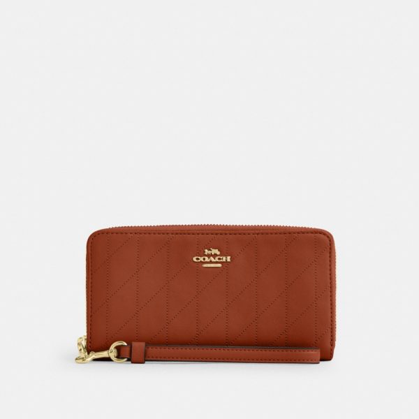 Coach Outlet Long Zip Around Wallet With Quilting - Preorder