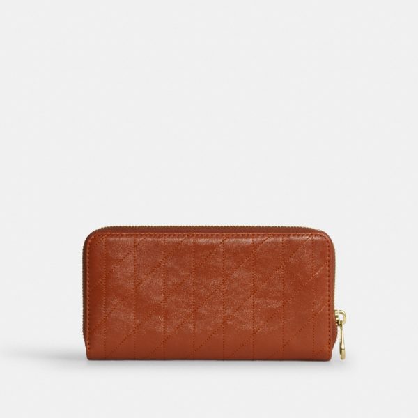 Coach Outlet Long Zip Around Wallet With Quilting - Preorder