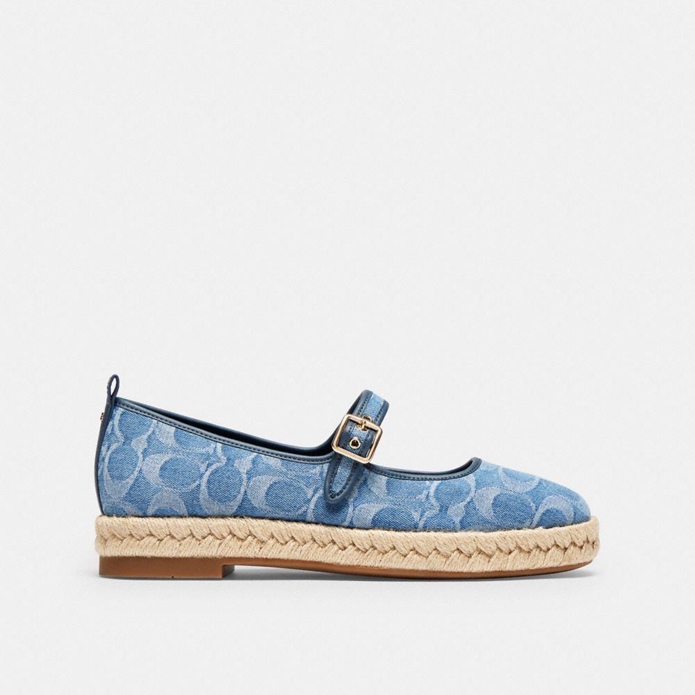 Coach Outlet Mary Jane Espadrille In Signature Denim - Preorder - Image 2