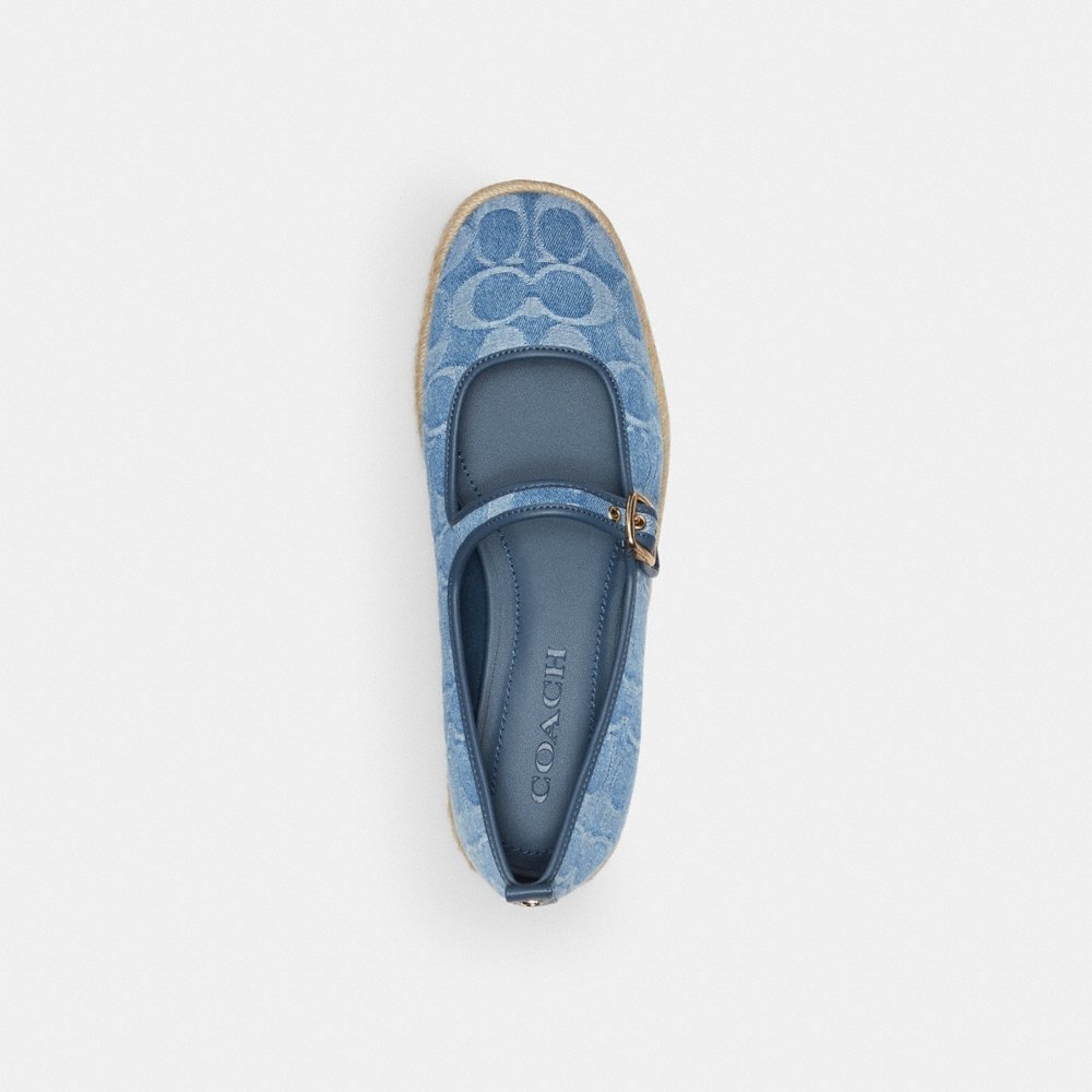 Coach Outlet Mary Jane Espadrille In Signature Denim - Preorder - Image 3