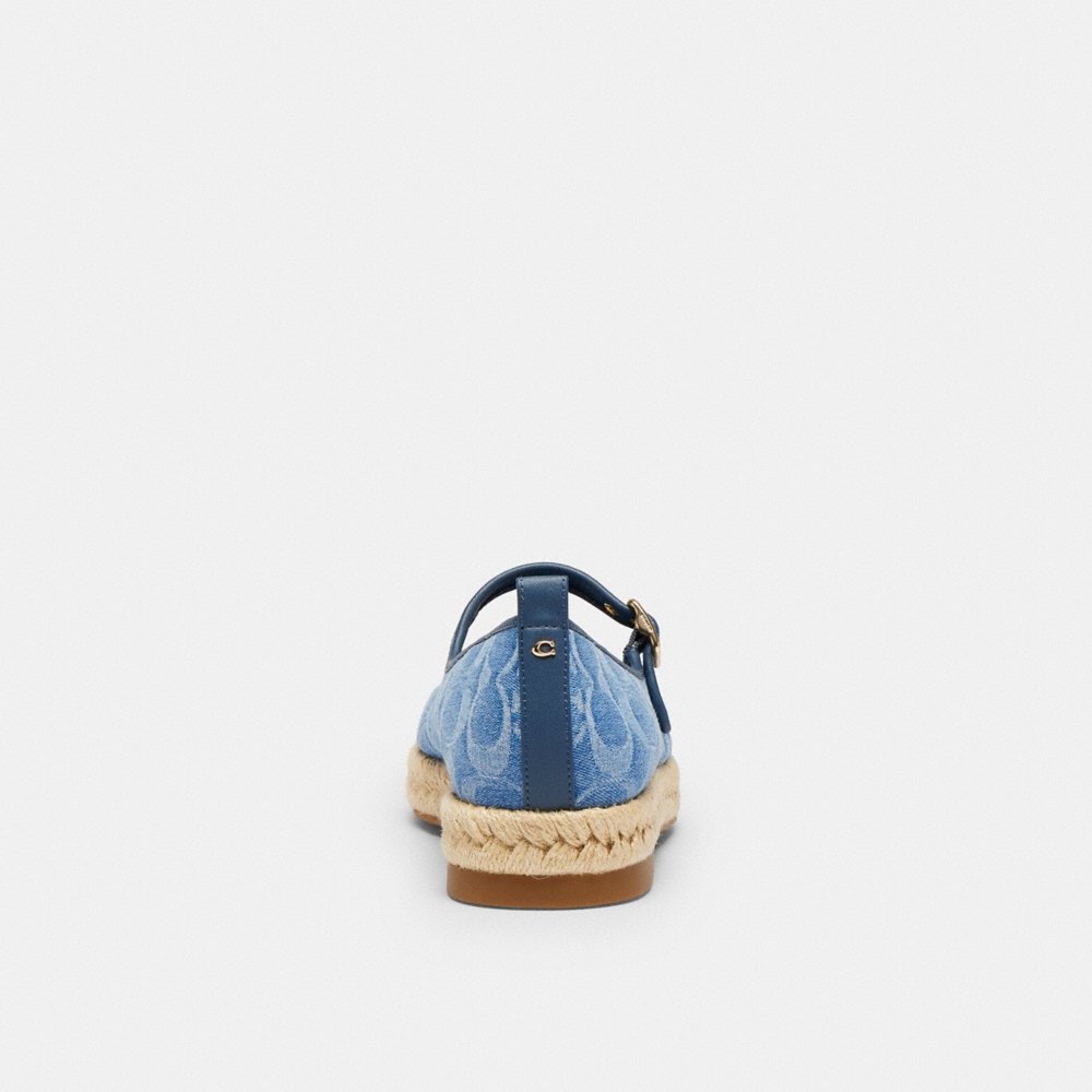 Coach Outlet Mary Jane Espadrille In Signature Denim - Preorder - Image 4