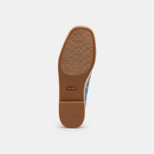 Coach Outlet Mary Jane Espadrille In Signature Denim - Preorder