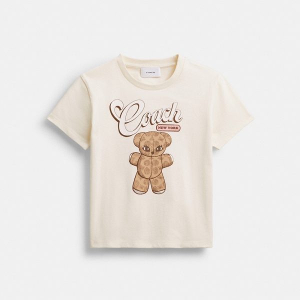 Coach Outlet Teddy Stuffie T-Shirt In Organic Cotton - Preorder