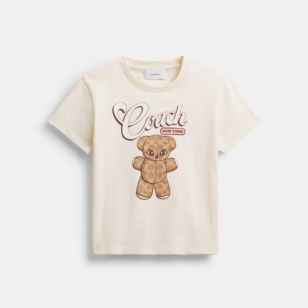 Coach Outlet Teddy Stuffie T-Shirt In Organic Cotton - Preorder