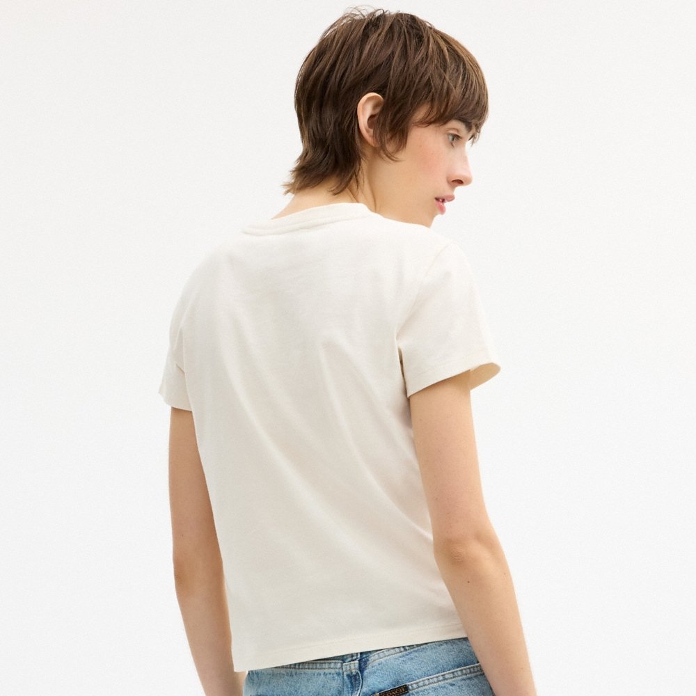 Coach Outlet Teddy Stuffie T-Shirt In Organic Cotton - Preorder