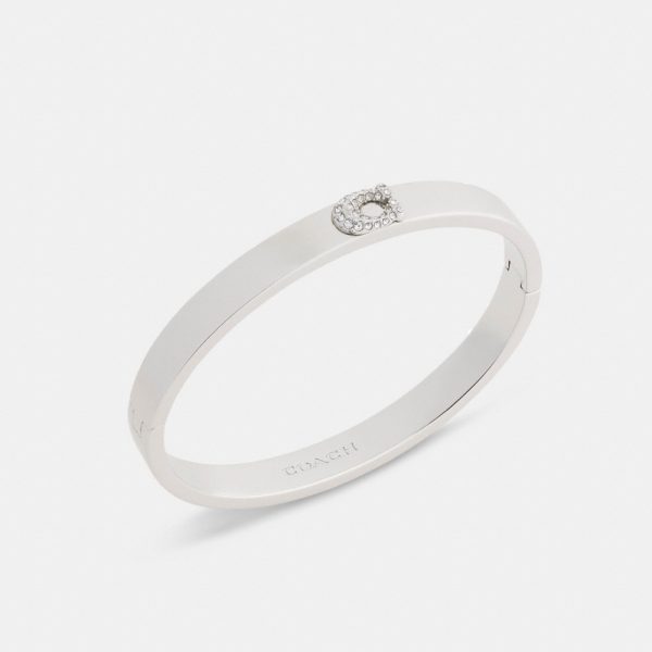 Coach Outlet Pavé C Hinged Bangle - Preorder