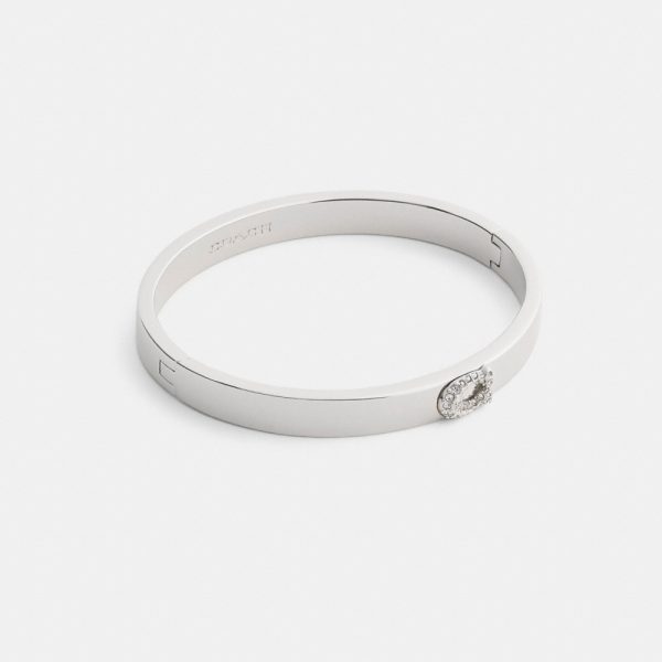 Coach Outlet Pavé C Hinged Bangle - Preorder