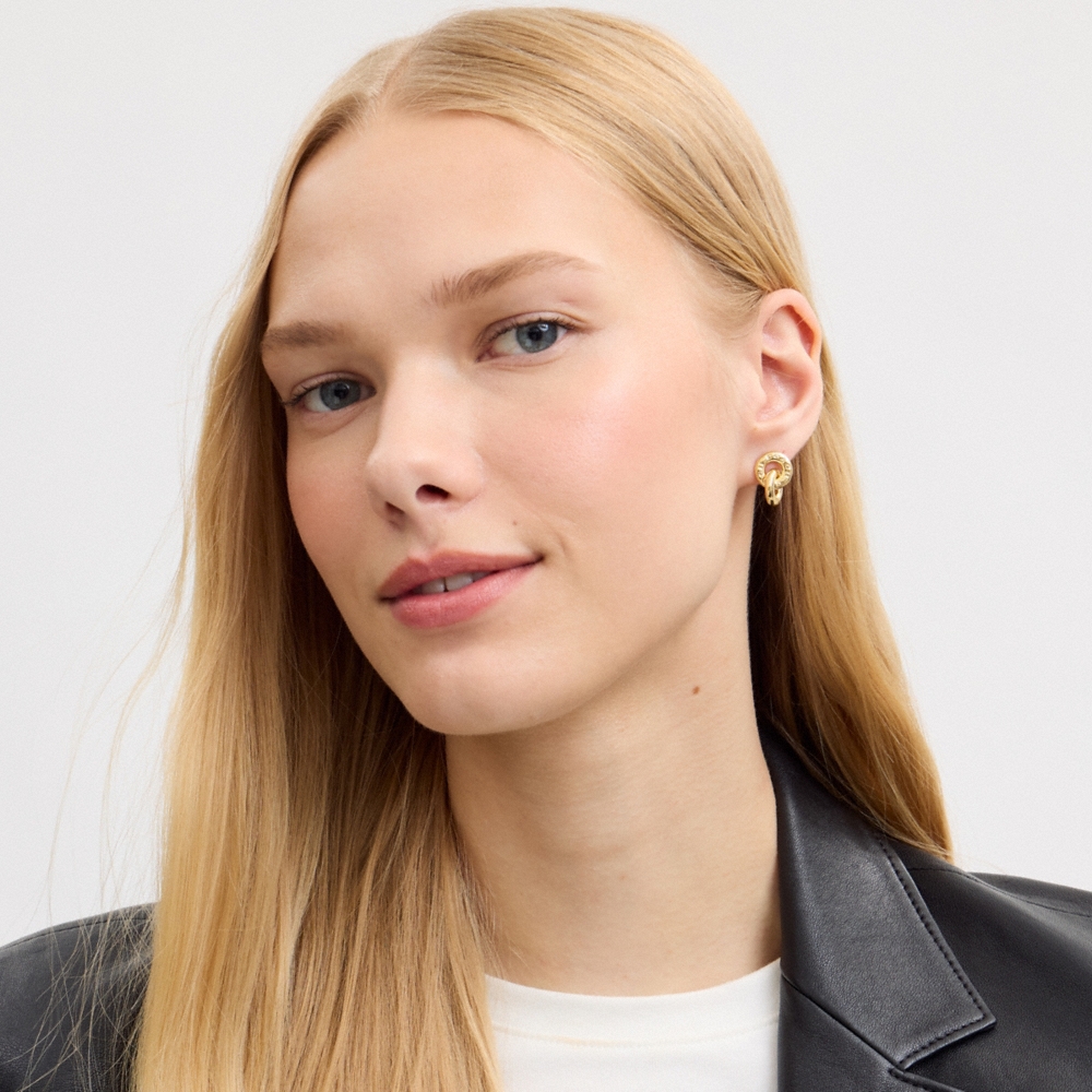 Coach Outlet Interlock Drop Earrings - Preorder