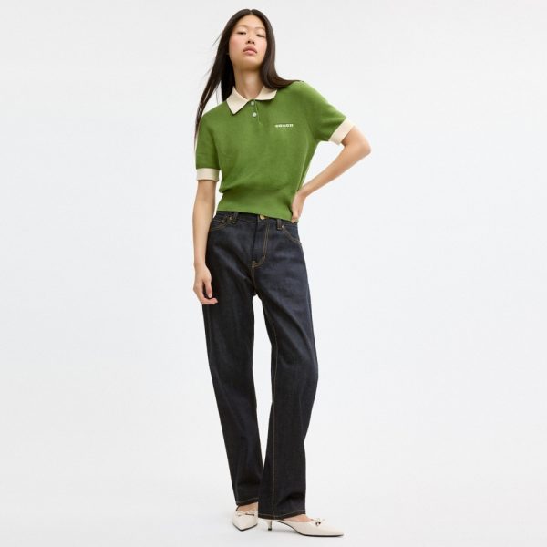 Coach Outlet Knit Polo In Organic Cotton - Preorder