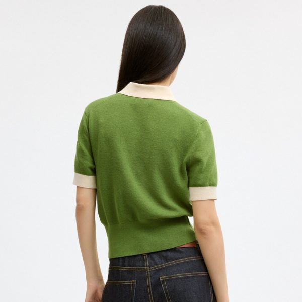 Coach Outlet Knit Polo In Organic Cotton - Preorder
