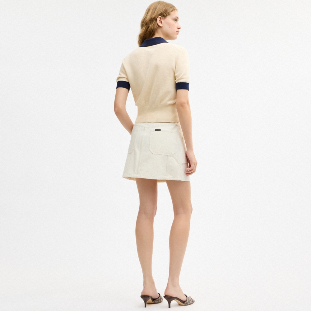 Coach Outlet Knit Polo In Organic Cotton - Preorder