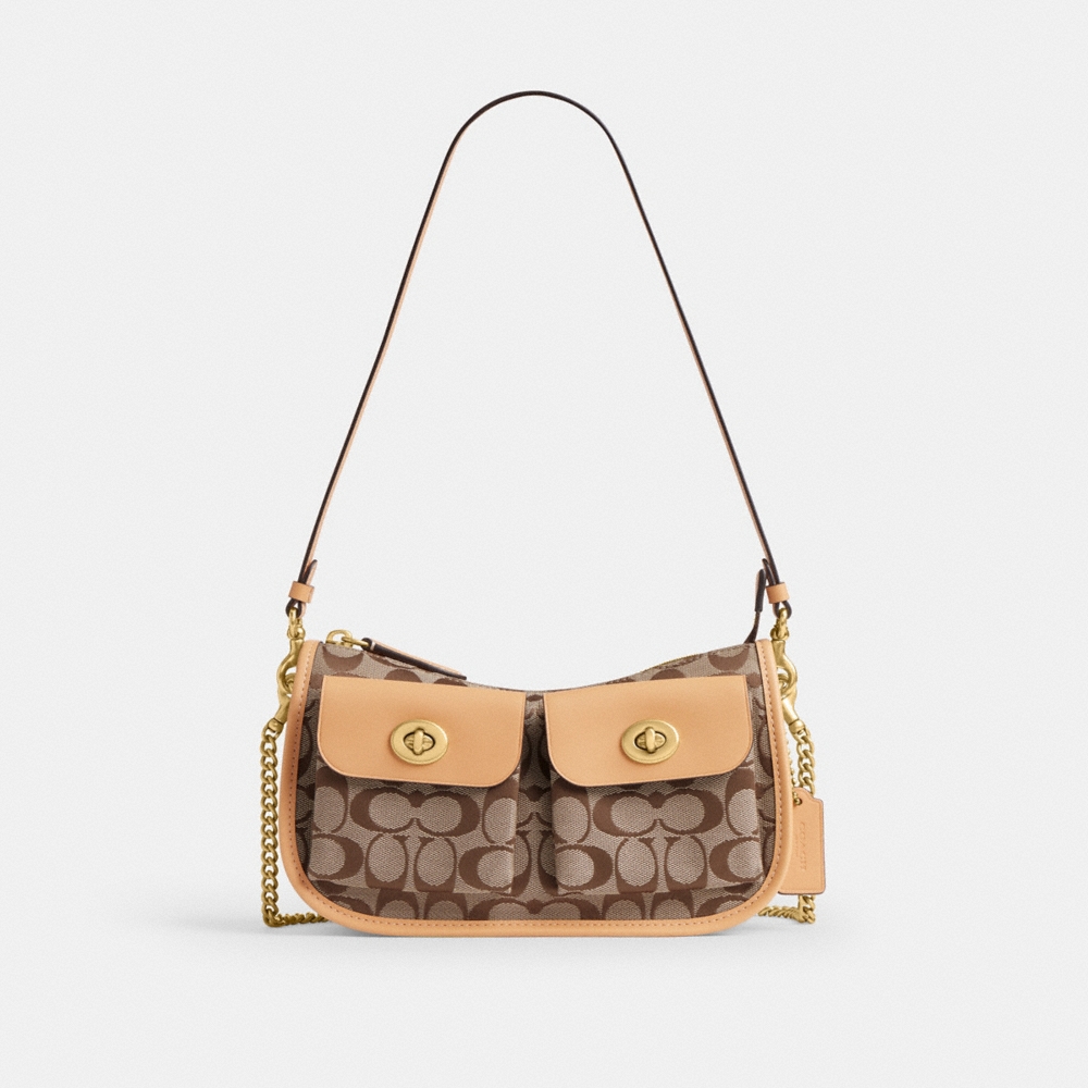 Coach Twin Turnlock Waverly Bag In Signature Jacquard - Preorder