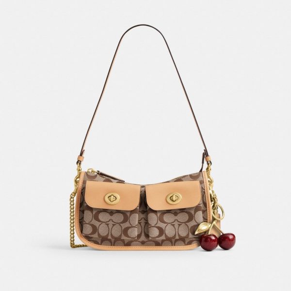 Coach Twin Turnlock Waverly Bag In Signature Jacquard - Preorder