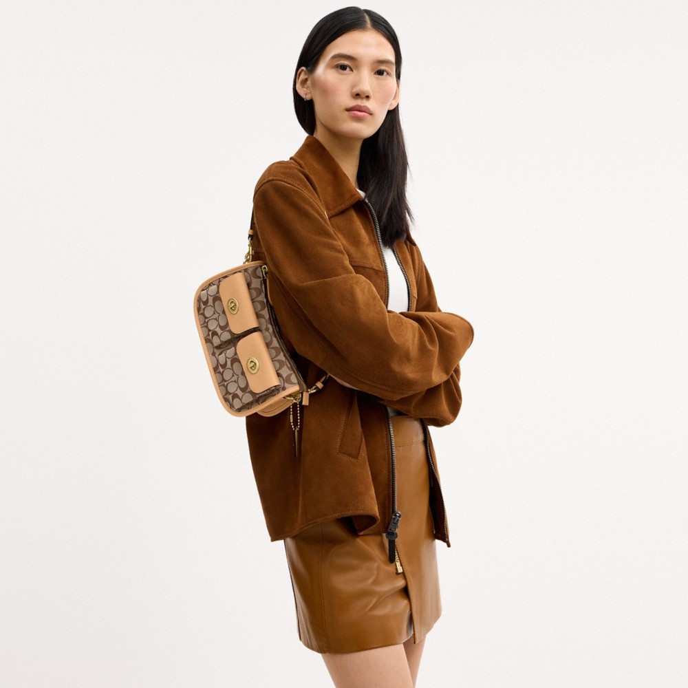 Coach Twin Turnlock Waverly Bag In Signature Jacquard - Preorder