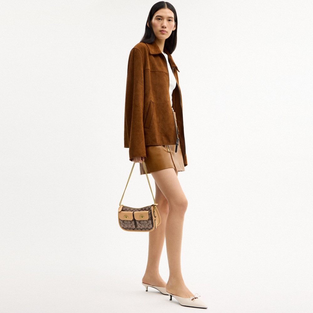Coach Twin Turnlock Waverly Bag In Signature Jacquard - Preorder