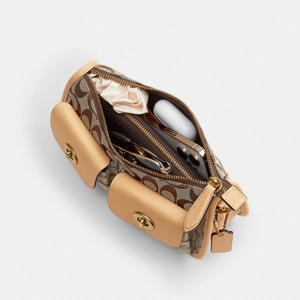Coach Twin Turnlock Waverly Bag In Signature Jacquard - Preorder