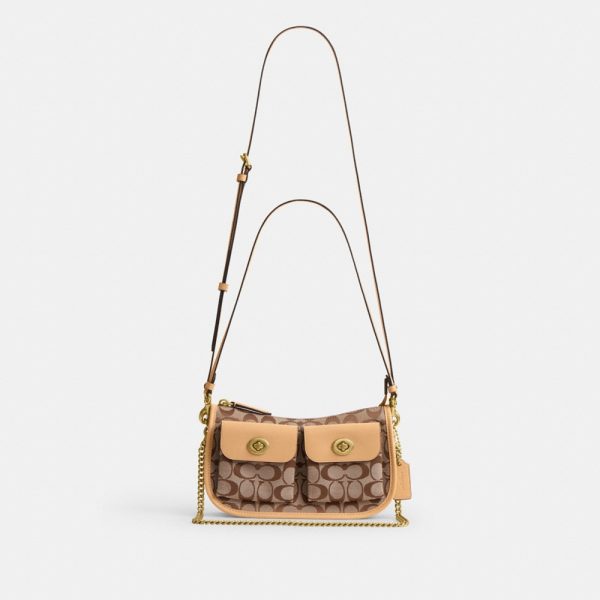 Coach Twin Turnlock Waverly Bag In Signature Jacquard - Preorder