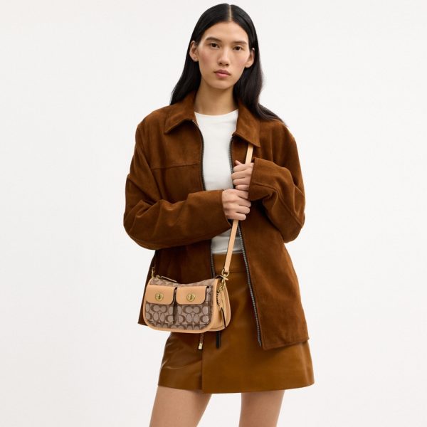 Coach Twin Turnlock Waverly Bag In Signature Jacquard - Preorder