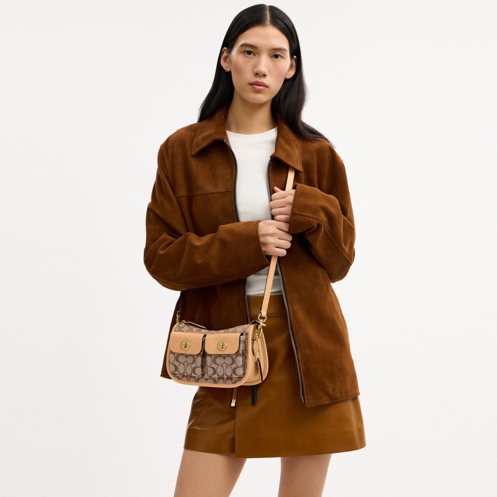 Coach Twin Turnlock Waverly Bag In Signature Jacquard - Preorder