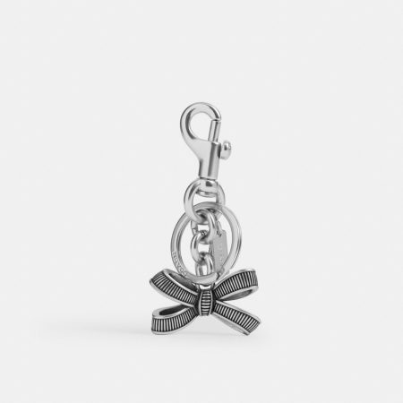 Coach Outlet Bow Bag Charm - Preorder — Silver/SILVER