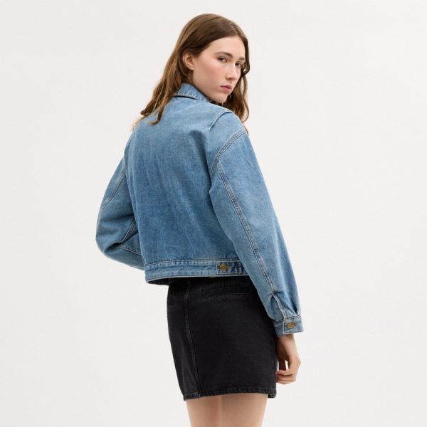 Coach Outlet Zip Denim Cropped Jacket - Preorder