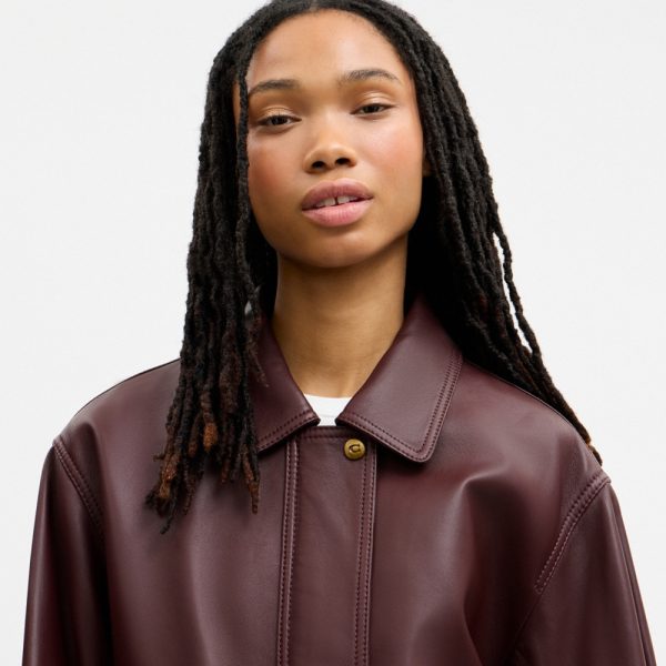 Coach Outlet Leather Pilot Jacket - Preorder