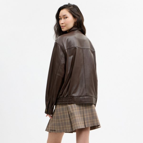 Coach Outlet Leather Pilot Jacket - Preorder