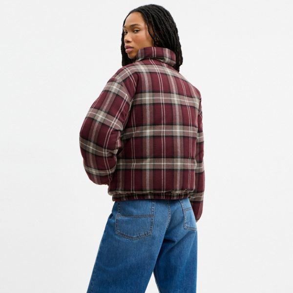 Coach Outlet Reversible Plaid Short Puffer - Preorder