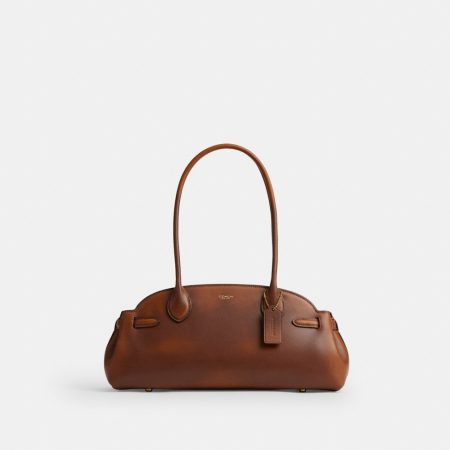 Coach Empire Carryall Bag 34 In Loved Leather - Preorder — Brass/Brown