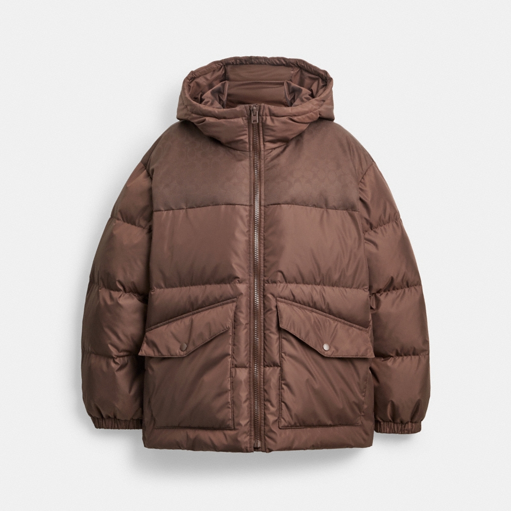 Coach Outlet Signature Hooded Puffer - Preorder