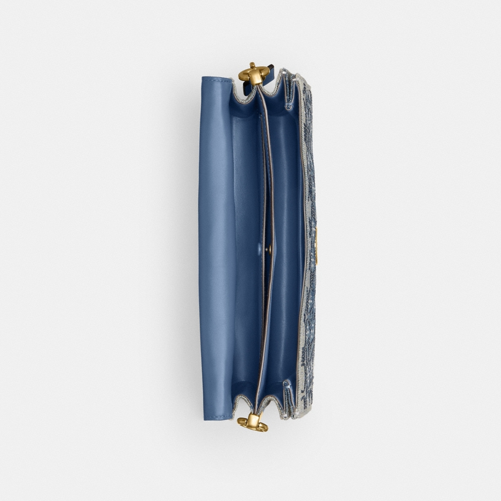 Coach Tabby Shoulder Bag 26 In Regenerative Cotton Denim With Crystal Signature - Preorder - Image 5