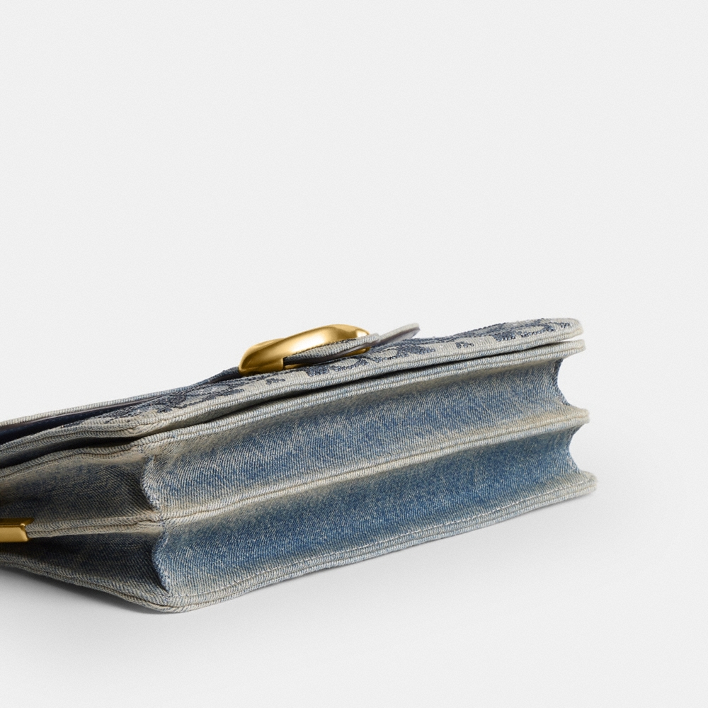 Coach Tabby Shoulder Bag 26 In Regenerative Cotton Denim With Crystal Signature - Preorder - Image 6