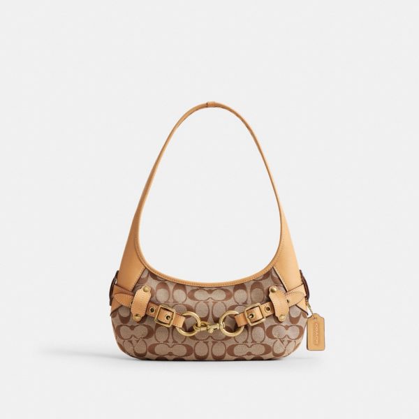 Coach Outlet Belted Ergo Shoulder Bag 26 In Signature Jacquard - Preorder