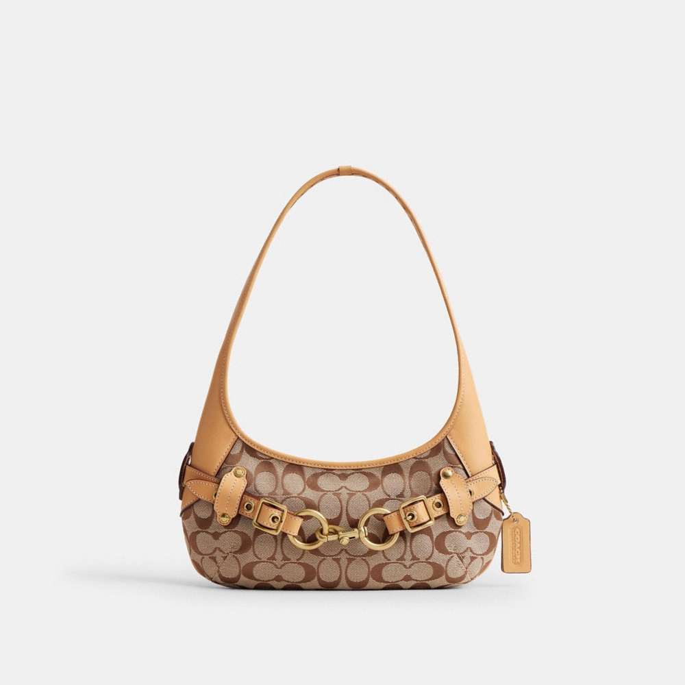Coach Outlet Belted Ergo Shoulder Bag 26 In Signature Jacquard - Preorder
