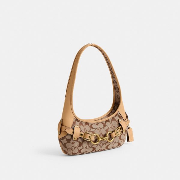 Coach Outlet Belted Ergo Shoulder Bag 26 In Signature Jacquard - Preorder