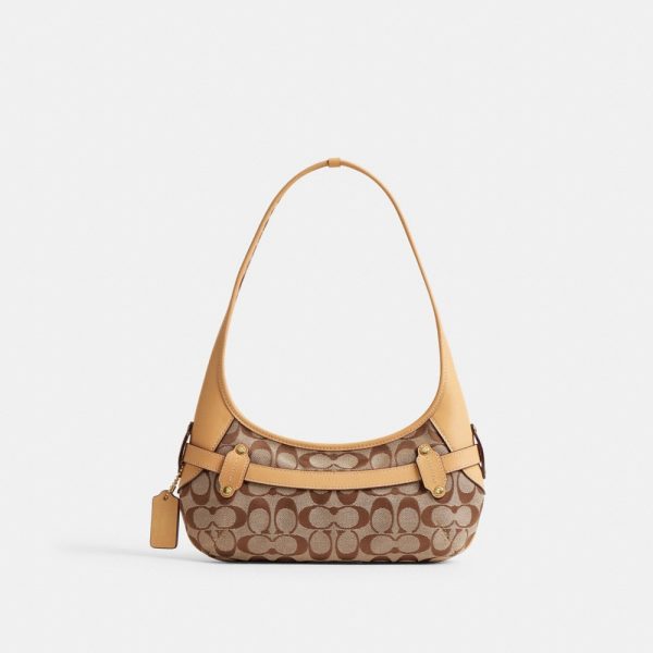 Coach Outlet Belted Ergo Shoulder Bag 26 In Signature Jacquard - Preorder