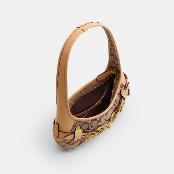 Coach Outlet Belted Ergo Shoulder Bag 26 In Signature Jacquard - Preorder