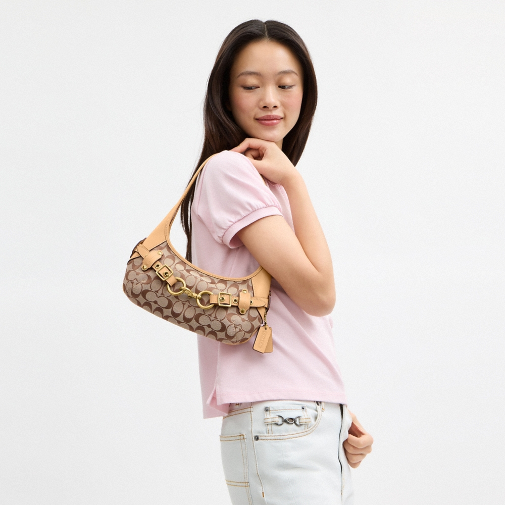 Coach Outlet Belted Ergo Shoulder Bag 26 In Signature Jacquard - Preorder - Image 7
