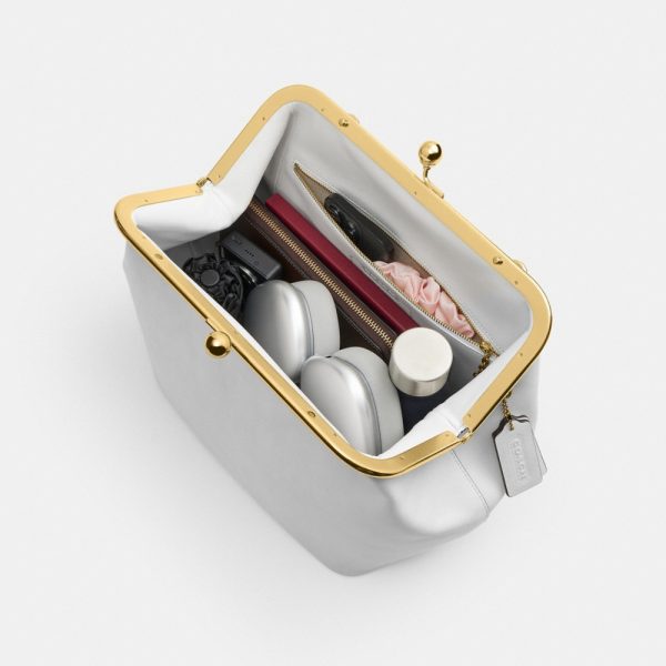 Coach Kisslock Frame Bag 27 In Loved Leather - Preorder