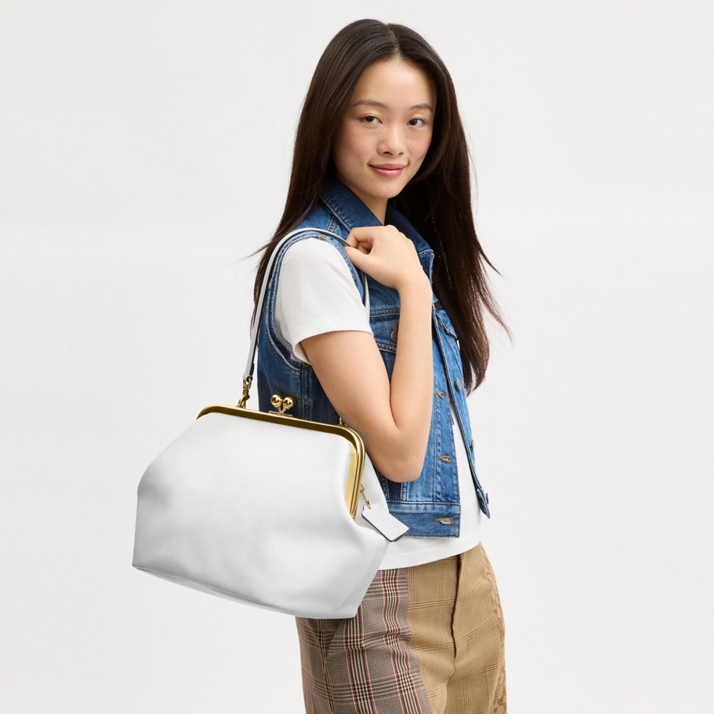 Coach Kisslock Frame Bag 27 In Loved Leather - Preorder