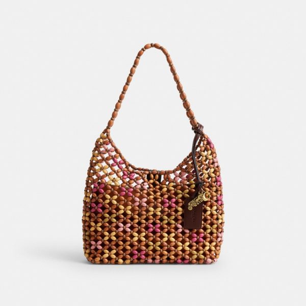 Coach Outlet Brooklyn Shoulder Bag 28 With Wooden Beading - Preorder
