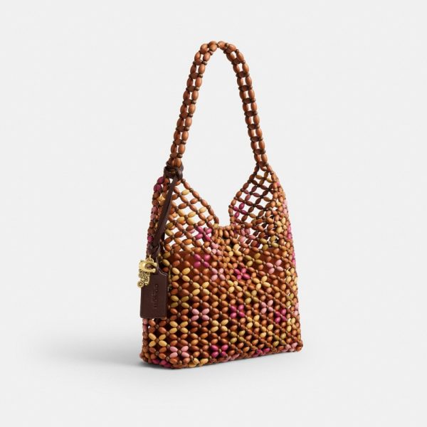Coach Outlet Brooklyn Shoulder Bag 28 With Wooden Beading - Preorder